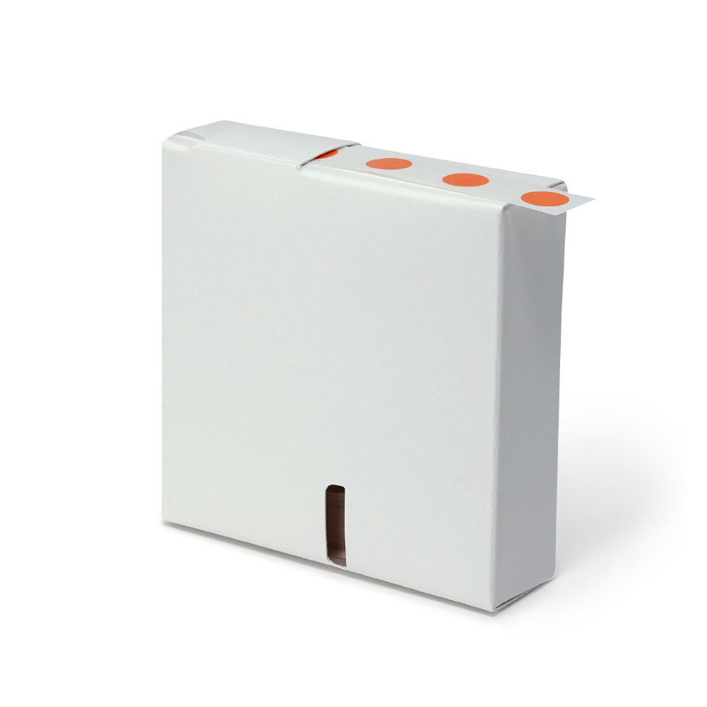 Globe Scientific Label Rolls, Cryo, 13mm Dots, for 1.5-2mL Tubes, Orange Image
